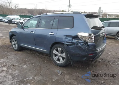 2012 Toyota Highlander Limited V6 z USA, uszkodzony, nr VIN 5TDDK3EH2CS118726